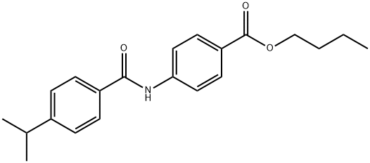 butyl 4-[(4-isopropylbenzoyl)amino]benzoate Struktur