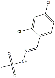 N'-(2,4-dichlorobenzylidene)methanesulfonohydrazide Struktur