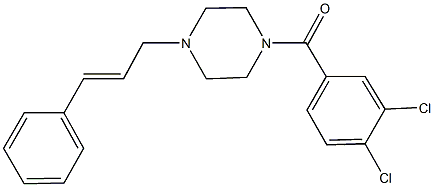 1-cinnamyl-4-(3,4-dichlorobenzoyl)piperazine Struktur