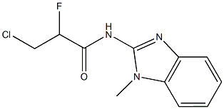 3-chloro-2-fluoro-N-(1-methyl-1H-benzimidazol-2-yl)propanamide Struktur