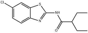 N-(6-chloro-1,3-benzothiazol-2-yl)-2-ethylbutanamide Struktur