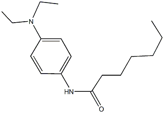 N-[4-(diethylamino)phenyl]heptanamide Struktur