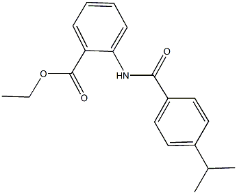 ethyl 2-[(4-isopropylbenzoyl)amino]benzoate Struktur