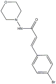 3-(4-bromophenyl)-N-(4-morpholinyl)acrylamide Struktur