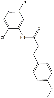 N-(2,5-dichlorophenyl)-3-(4-methoxyphenyl)propanamide Struktur