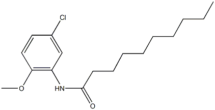 N-(5-chloro-2-methoxyphenyl)decanamide Struktur