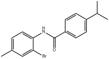 N-(2-bromo-4-methylphenyl)-4-isopropylbenzamide Struktur