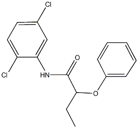 N-(2,5-dichlorophenyl)-2-phenoxybutanamide Struktur