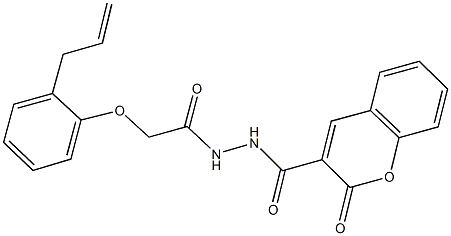 N'-[(2-allylphenoxy)acetyl]-2-oxo-2H-chromene-3-carbohydrazide Struktur