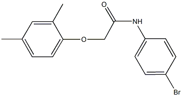 N-(4-bromophenyl)-2-(2,4-dimethylphenoxy)acetamide Struktur