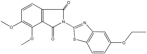 2-(5-ethoxy-1,3-benzothiazol-2-yl)-4,5-dimethoxy-1H-isoindole-1,3(2H)-dione Struktur