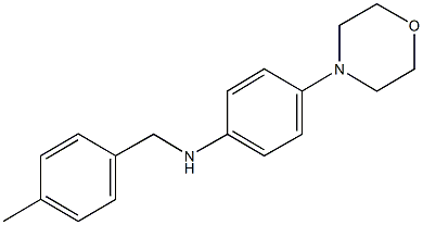 N-(4-methylbenzyl)-4-(4-morpholinyl)aniline Struktur