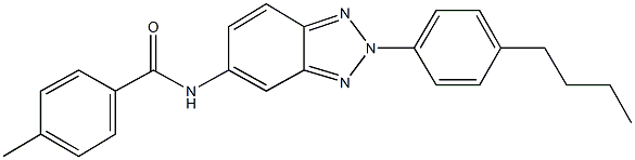 N-[2-(4-butylphenyl)-2H-1,2,3-benzotriazol-5-yl]-4-methylbenzamide Struktur