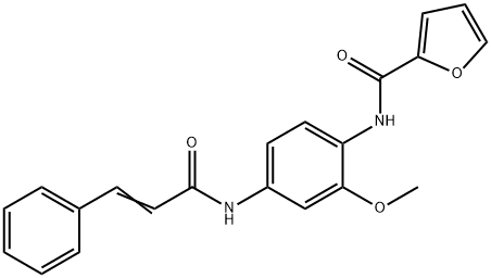 N-[4-(cinnamoylamino)-2-methoxyphenyl]-2-furamide Struktur