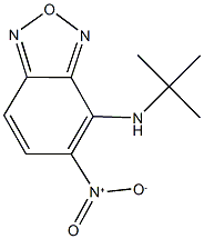 4-(tert-butylamino)-5-nitro-2,1,3-benzoxadiazole Struktur