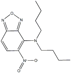 4-(dibutylamino)-5-nitro-2,1,3-benzoxadiazole Struktur