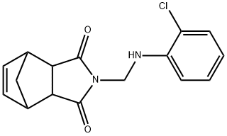 4-[(2-chloroanilino)methyl]-4-azatricyclo[5.2.1.0~2,6~]dec-8-ene-3,5-dione Struktur