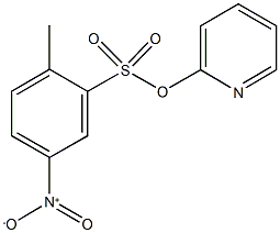 2-pyridinyl 5-nitro-2-methylbenzenesulfonate Struktur