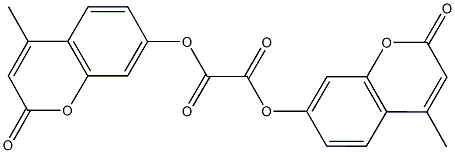 bis(4-methyl-2-oxo-2H-chromen-7-yl) oxalate Struktur