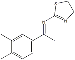 N-(4,5-dihydro-1,3-thiazol-2-yl)-N-[1-(3,4-dimethylphenyl)ethylidene]amine Struktur