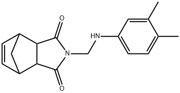 4-[(3,4-dimethylanilino)methyl]-4-azatricyclo[5.2.1.0~2,6~]dec-8-ene-3,5-dione Struktur