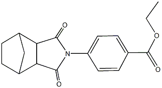 ethyl 4-(3,5-dioxo-4-azatricyclo[5.2.1.0~2,6~]dec-4-yl)benzoate Struktur