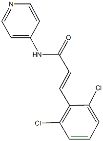 3-(2,6-dichlorophenyl)-N-(4-pyridinyl)acrylamide Struktur