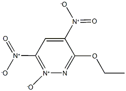 3-ethoxy-4,6-dinitropyridazine 1-oxide Struktur