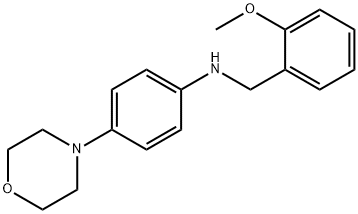 N-(2-methoxybenzyl)-N-[4-(4-morpholinyl)phenyl]amine Struktur