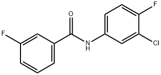 N-(3-chloro-4-fluorophenyl)-3-fluorobenzamide Struktur