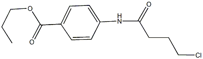 propyl 4-[(4-chlorobutanoyl)amino]benzoate Struktur