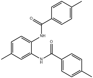 4-methyl-N-{5-methyl-2-[(4-methylbenzoyl)amino]phenyl}benzamide Struktur