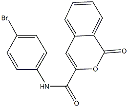 N-(4-bromophenyl)-1-oxo-1H-isochromene-3-carboxamide Struktur