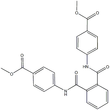 methyl 4-[(2-{[4-(methoxycarbonyl)anilino]carbonyl}benzoyl)amino]benzoate Struktur