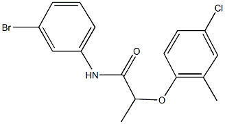 N-(3-bromophenyl)-2-(4-chloro-2-methylphenoxy)propanamide Struktur