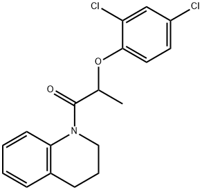 1-[2-(2,4-dichlorophenoxy)propanoyl]-1,2,3,4-tetrahydroquinoline Struktur