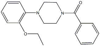 1-benzoyl-4-(2-ethoxyphenyl)piperazine Struktur