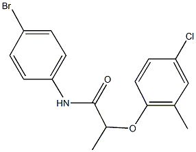 N-(4-bromophenyl)-2-(4-chloro-2-methylphenoxy)propanamide Struktur