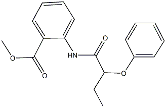 methyl 2-[(2-phenoxybutanoyl)amino]benzoate Struktur