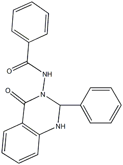 N-(4-oxo-2-phenyl-1,4-dihydro-3(2H)-quinazolinyl)benzamide Struktur