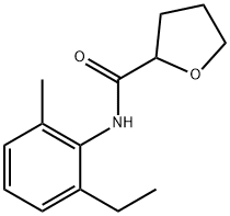 N-(2-ethyl-6-methylphenyl)tetrahydro-2-furancarboxamide Struktur