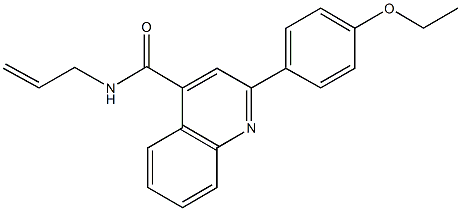 N-allyl-2-(4-ethoxyphenyl)-4-quinolinecarboxamide Struktur