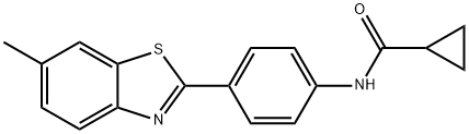 N-[4-(6-methyl-1,3-benzothiazol-2-yl)phenyl]cyclopropanecarboxamide Struktur