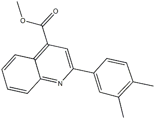 methyl 2-(3,4-dimethylphenyl)-4-quinolinecarboxylate Struktur