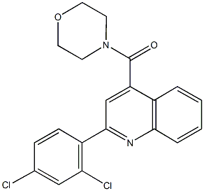 2-(2,4-dichlorophenyl)-4-(4-morpholinylcarbonyl)quinoline Struktur