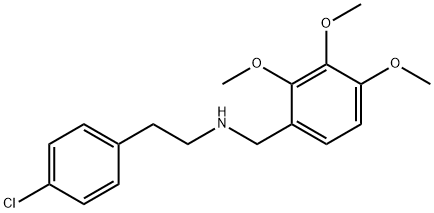 N-[2-(4-chlorophenyl)ethyl]-N-(2,3,4-trimethoxybenzyl)amine Struktur