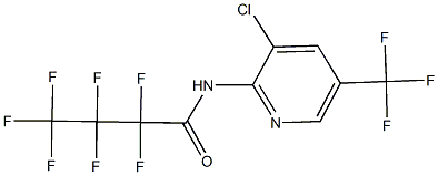 N-[3-chloro-5-(trifluoromethyl)-2-pyridinyl]-2,2,3,3,4,4,4-heptafluorobutanamide Struktur