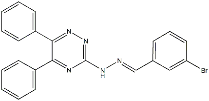 3-bromobenzaldehyde (5,6-diphenyl-1,2,4-triazin-3-yl)hydrazone Struktur