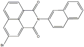 5-bromo-2-(2-naphthyl)-1H-benzo[de]isoquinoline-1,3(2H)-dione Struktur