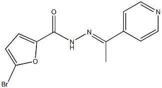 5-bromo-N'-[1-(4-pyridinyl)ethylidene]-2-furohydrazide Struktur